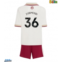 Arsenal Martin Zubimendi #36 Tredjedraktsett Barn 2025-26 Kortermet (+ Korte bukser)